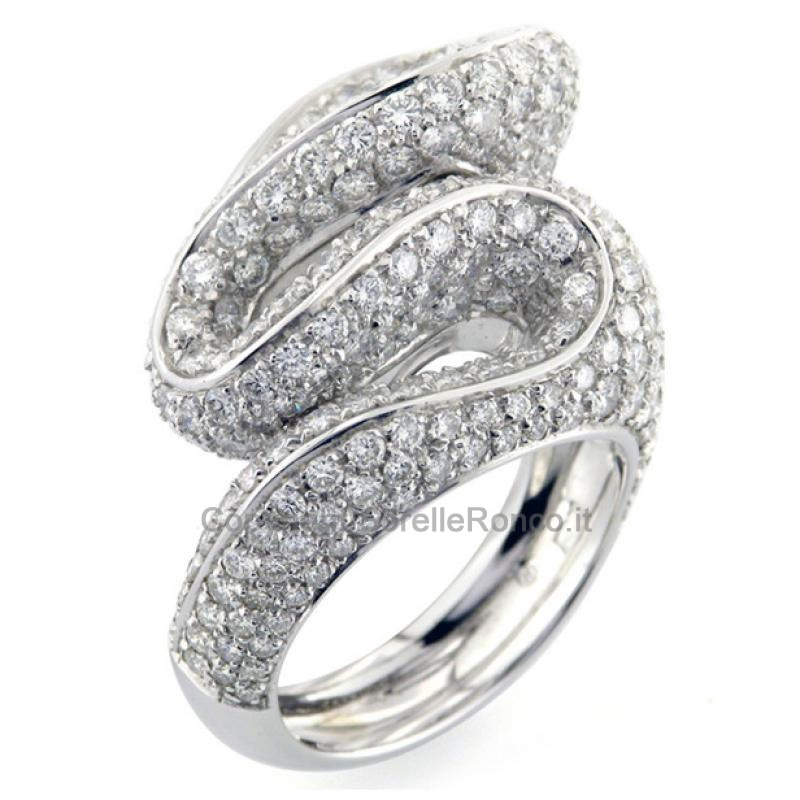 ANELLO DAMIANI FIREWORKS ORO E DIAMANTI