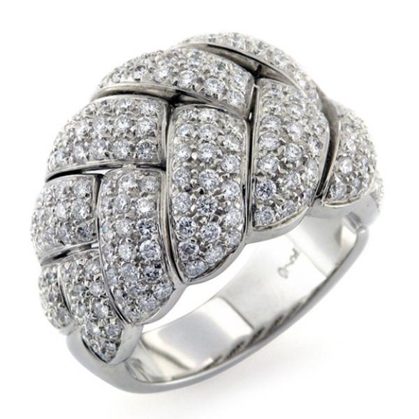 CF00785 - Anello Damiani Treccia in Oro e Diamanti