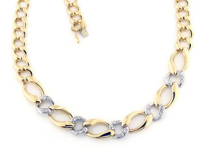 Collier in Oro con Diamanti ct 0.25