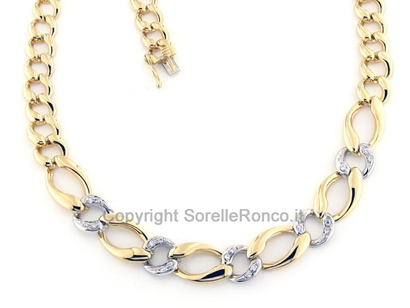 COLLIER IN ORO CON DIAMANTI CT 0.25