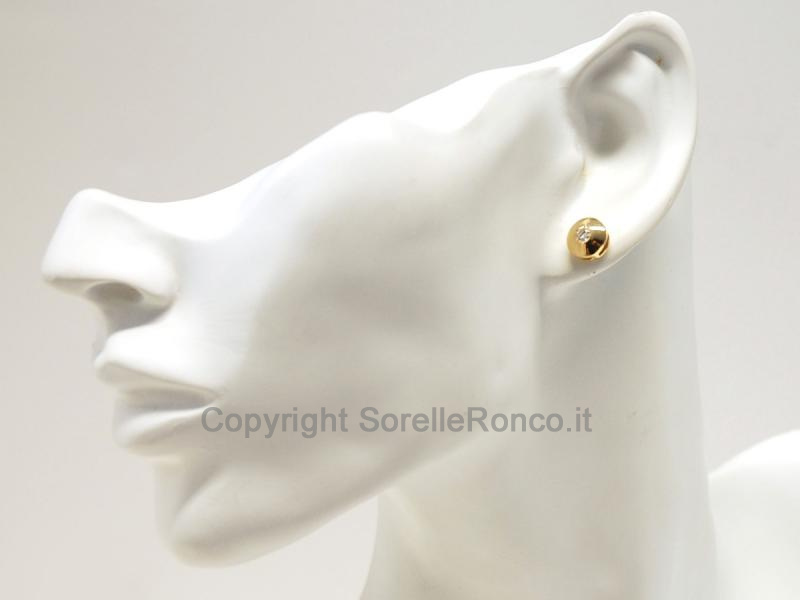 ORECCHINI PUNTOLUCE ORO DIAMANTI CT 0.21