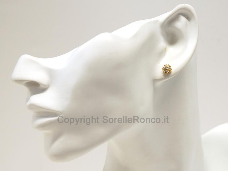 PUNTOLUCE ORECCHINI ORO DIAMANTI CT 0.45