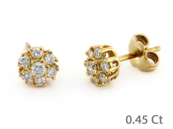 CF00793 - Puntoluce Orecchini Oro Diamanti ct 0.45