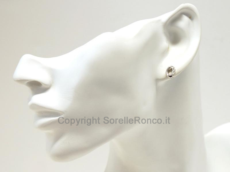 ORECCHINI IN ORO BIANCO CON DIAMANTI