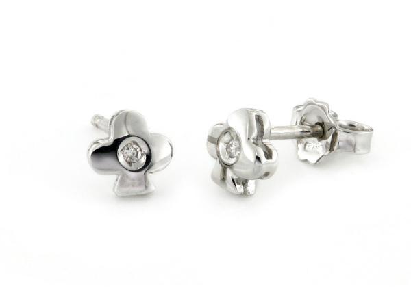 CF00815 - Orecchini a Forma di Picche Oro Diamanti