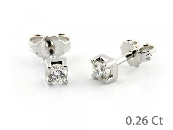 CF00922 - Orecchini Puntoluce con Diamanti 0.26 Ct