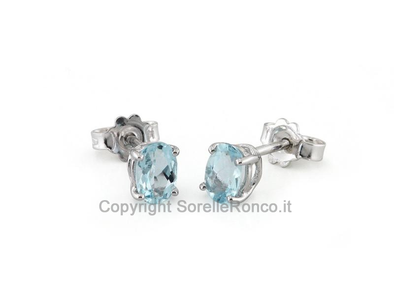 ORECCHINI ORO E ACQUAMARINA 0.90CT