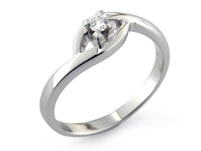 Anello Solitario Oro e Diamante 0.10 Ct