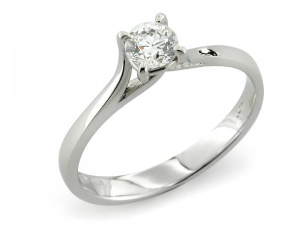 CF00985 - Solitario con DIAMANTE da MEZZO CARATO Certificato