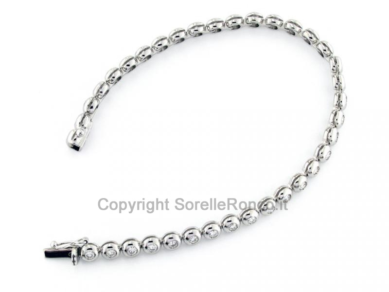 BRACCIALE A TENNIS CON DIAMANTI 1.64 CT