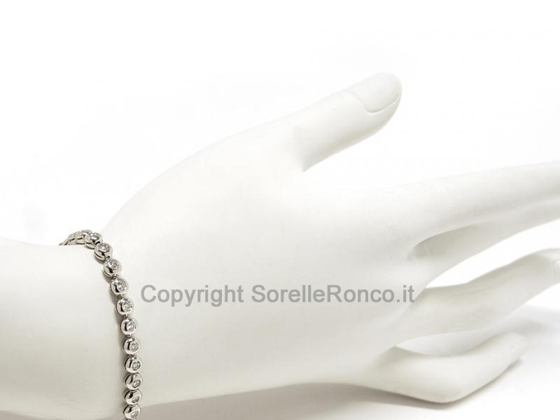 BRACCIALE A TENNIS CON DIAMANTI 1.64 CT