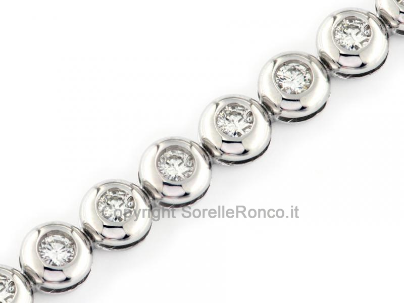 BRACCIALE A TENNIS CON DIAMANTI 1.64 CT