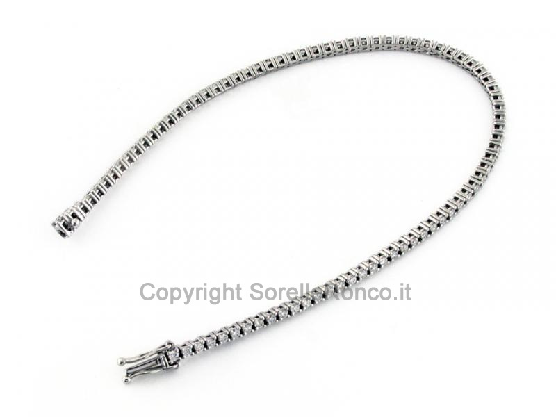 BRACCIALE TENNIS CON DIAMANTI CT 1.50