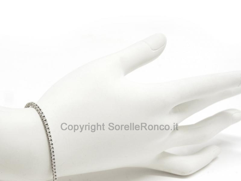 BRACCIALE TENNIS CON DIAMANTI CT 1.50