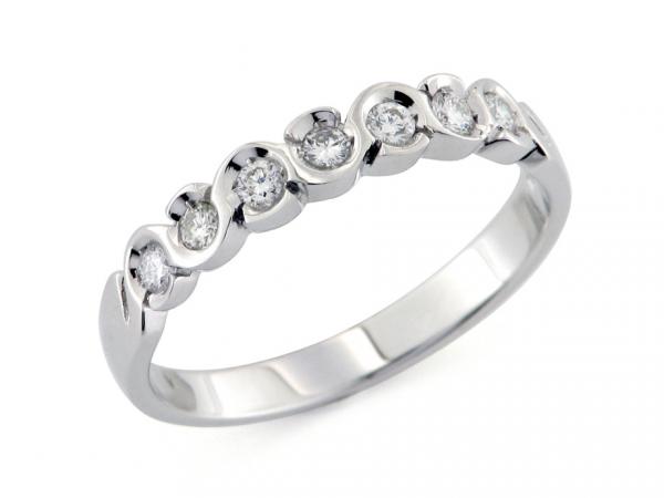 CF01039 - Anello Veretta in Oro e Diamanti 0.20 ct