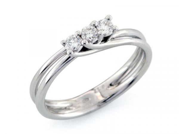 CF01063 - Anello con Diamanti Trilogy ct. 0.22