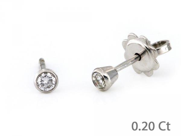 CF01073 - Orecchini Puntoluce con Diamanti 0.20 ct
