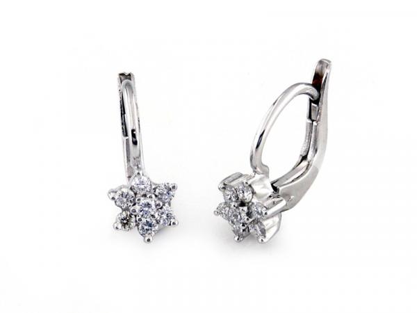CF01074 - Orecchini in Oro con Diamanti Brillanti