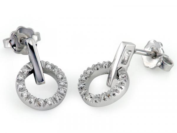CF01079 - Orecchini Pendenti Oro e Diamanti