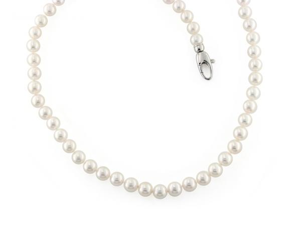 CF01095 - Collana Filo di Perle Akoya da 6 mm