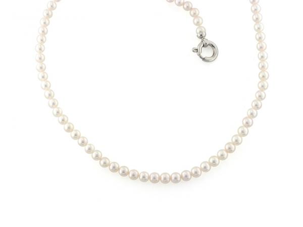 CF01096 - Collana Filo di Perle Akoya da 4-4.5 mm