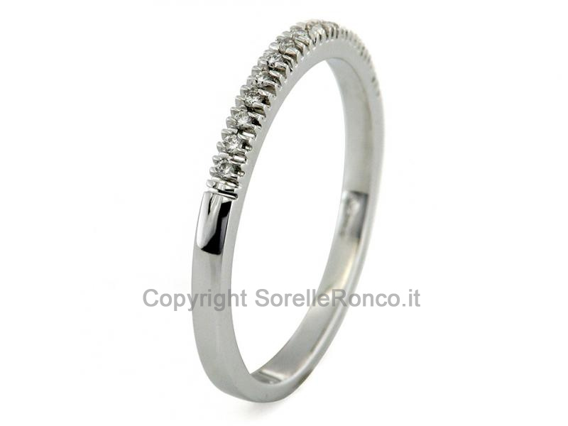 ANELLO RIVIERA ORO E DIAMANTI DA 0.08 CT