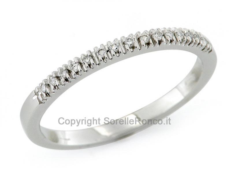 ANELLO RIVIERA ORO E DIAMANTI DA 0.08 CT