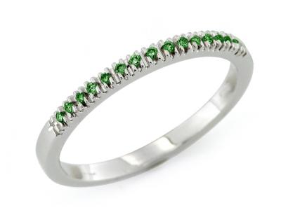 Anello Riviera con Tsavorite da 0.07 ct