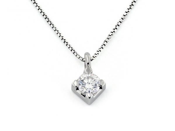 CF01106 - Collana Punto Luce Oro Diamante ct. 0.26