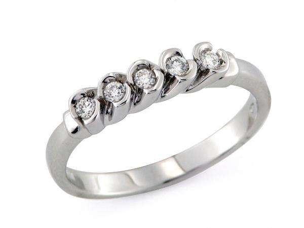 CF01130 - Anello Riviera Oro e Diamanti da 0.10 Ct