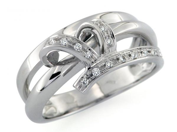 CF01144 - Anello Decorato con Diamanti 0.15 Ct