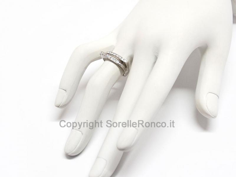 ANELLO FANTASIA ORO E DIAMANTI 0.13 CT