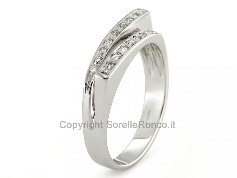 ANELLO FANTASIA ORO E DIAMANTI 0.13 CT