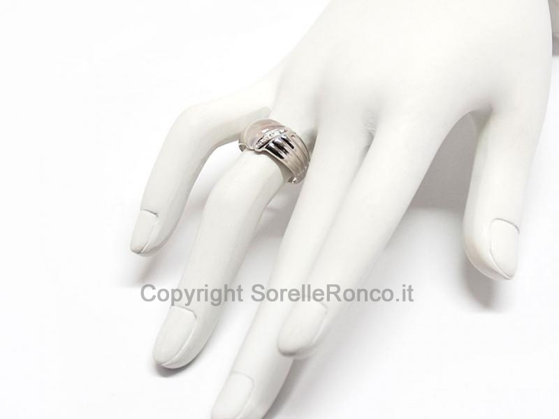 ANELLO FANTASIA ORO E DIAMANTI 0.04 CT