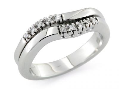 Anello in Oro con Diamanti  0.10 Ct