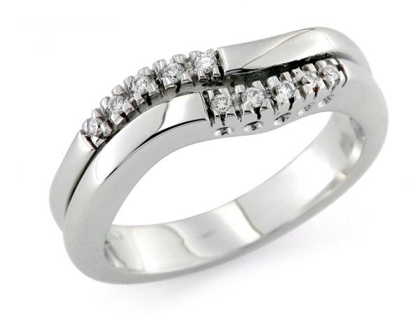 CF01151 - Anello in Oro con Diamanti  0.10 Ct