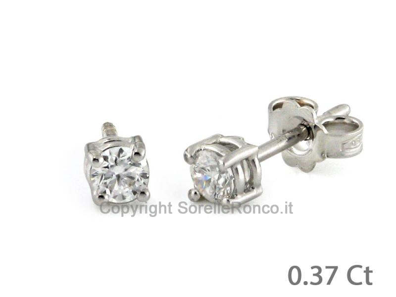 ORECCHINI PUNTOLUCE CON DIAMANTI 0.37 CT