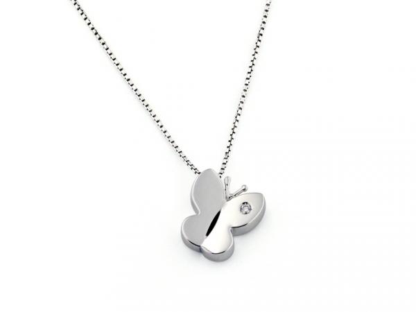 CF01161 - Girocollo con Farfalla Pendente in Oro