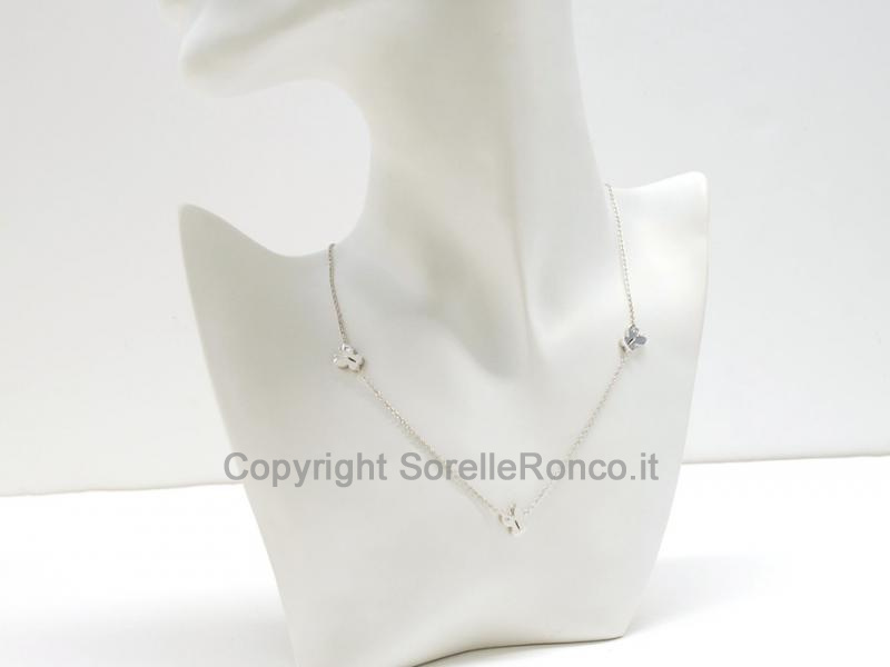 COLLANA CON INSERITI A FARFALLA IN ORO