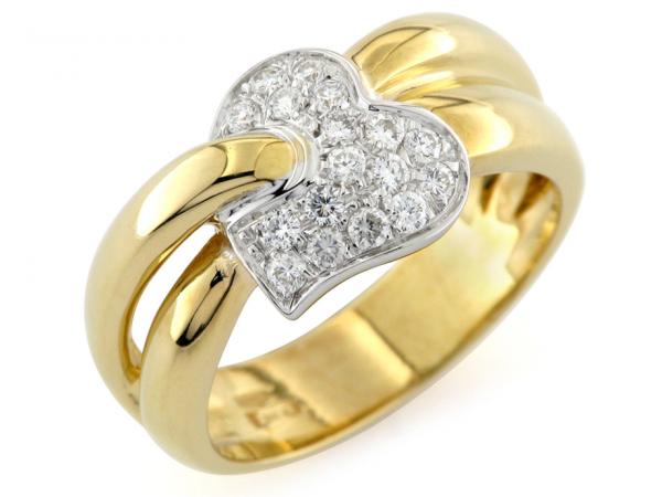 CF01171 - Anello a Cuore con Diamanti ct. 0.33