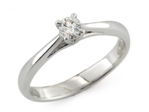 CF01179 - Anello Solitario Oro e Diamante ct. 0.18