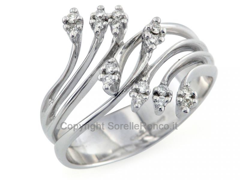 ANELLO IN ORO CON DIAMANTI 0.16 CT