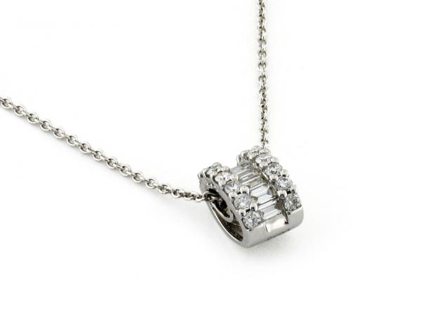 CF01204 - Girocollo in Oro Bianco con Diamanti