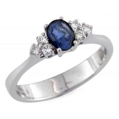 Anello con Zaffiro da 0.65 ct. in Oro