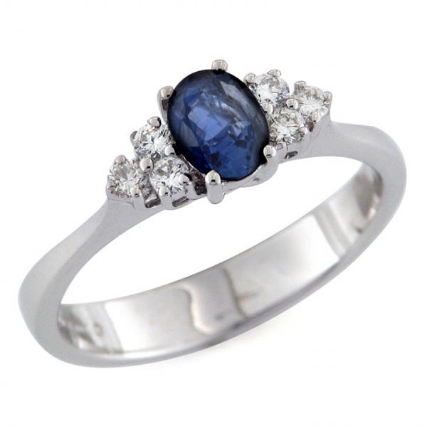 CF01229 - Anello con Zaffiro da 0.65 ct. in Oro