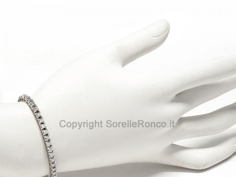 BRACCIALE TENNIS ORO E DIAMANTI 3.00 CT