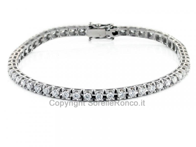 BRACCIALE TENNIS ORO E DIAMANTI 3.00 CT