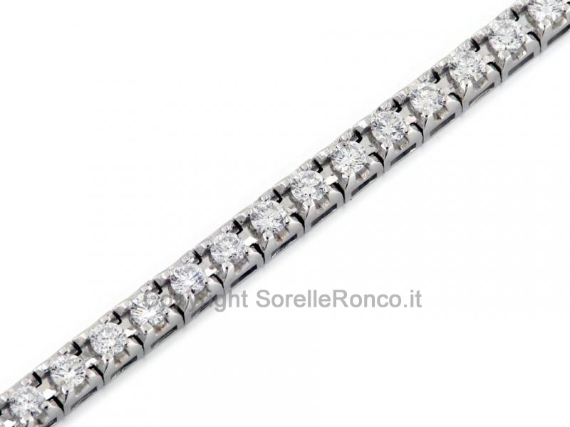 BRACCIALE TENNIS ORO E DIAMANTI 3.00 CT