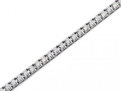 Bracciale Tennis in Oro Bianco e Diamanti 1.20 Ct