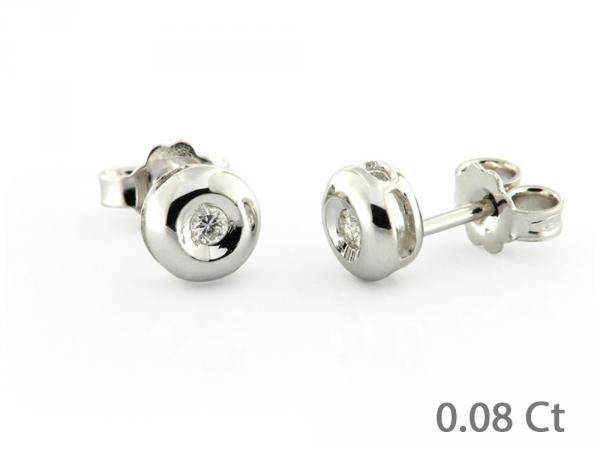 CF01248 - Orecchini in Oro con Diamanti 0.08 Ct